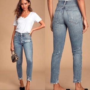 Agolde Blue Skinny Jeans